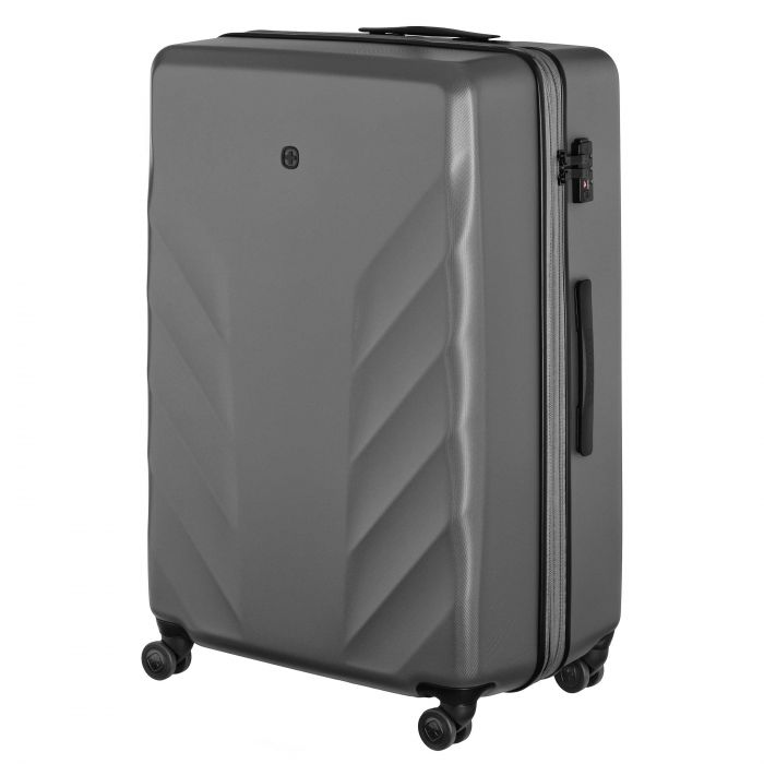 Валіза Wenger, Motion, полікарбонат, гігант, 81см, 135/157л, TSA, 4 колеса, сірий