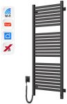 Рушникосушка Navin електрична Авангард Х, 1200х480х71мм, Wi-Fi, сталь, чорний муар, ліве підключення