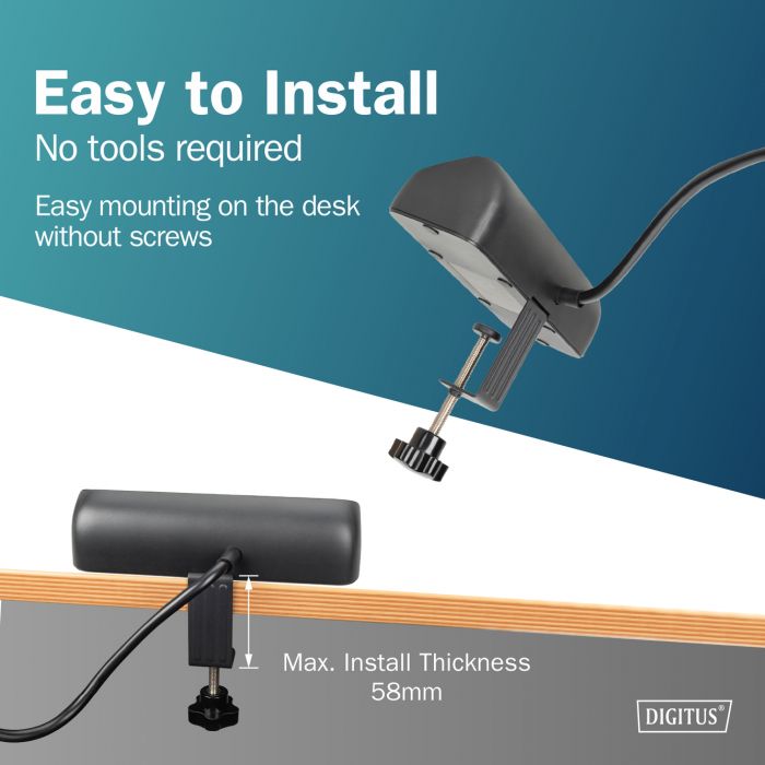 Блок розеток DIGITUS Office, 3xSchuko, 2xUSB-A, 1xUSB-C, 16A, 1.5м, вилка Schuko, чорний