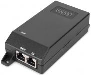 PoE-Інжектор DIGITUS PoE+ 802.3at, 10/100/1000 Mbps, Output max. 48V, 30W, чорний