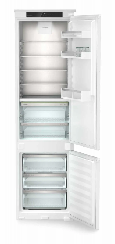 Холодильник Liebherr вбудований з нижн. мороз., 193.8x54.1х54.5, холод.відд.-202л, мороз.відд.-70л, 2дв., D, NF, диспл внутр., зона св-ті, білий