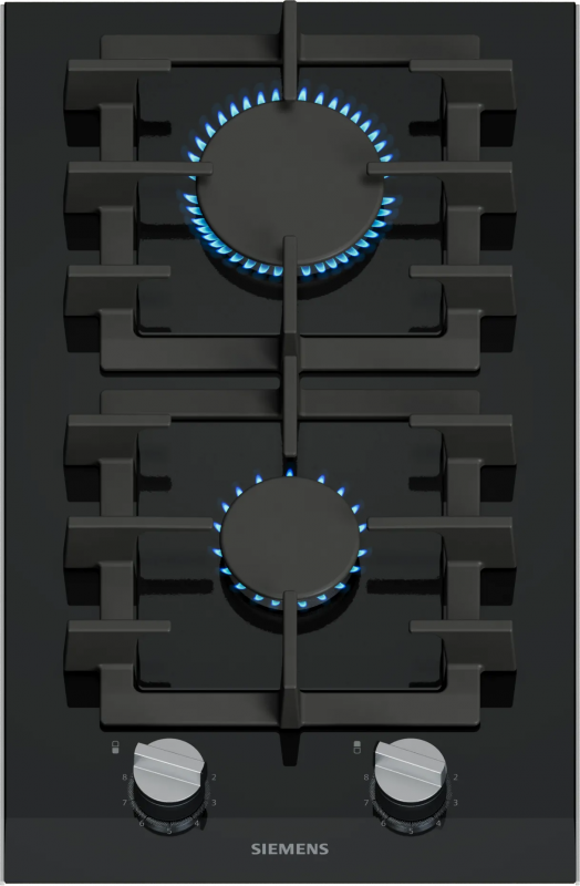 Варильна поверхня SIEMENS газова на склі, 30см, Доміно, чорний