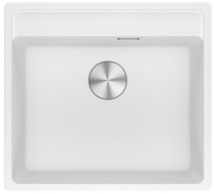 Мийка кухонна Franke Maris, фраграніт, прямокутник, без крила, 560х510х200мм, чаша - 1, врізна, MRG 610-52 TL, білий