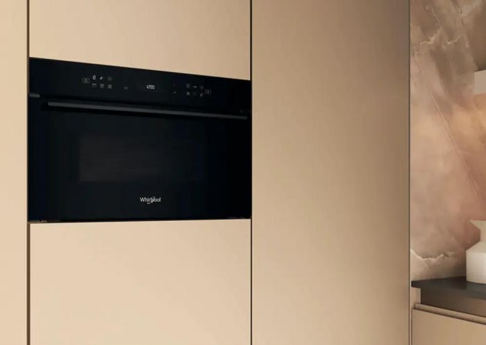 Мікрохвильова піч Whirlpool вбудована, 31л, електронне упр., 1000Вт, гриль, дисплей, чорний