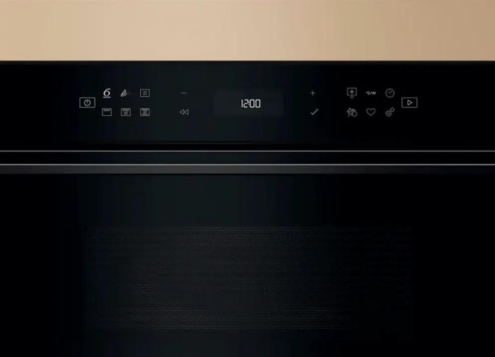 Мікрохвильова піч Whirlpool вбудована, 31л, електронне упр., 1000Вт, гриль, дисплей, чорний