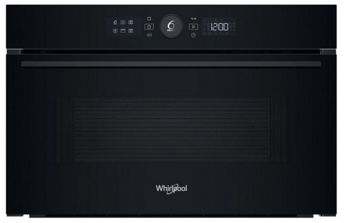 Мікрохвильова піч Whirlpool вбудована, 31л, електронне упр., 1000Вт, гриль, дисплей, чорний