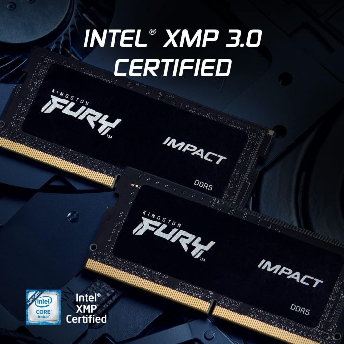 Пам'ять ноутбука Kingston DDR5 32GB KIT (16GBx2) 6000 FURY Impact XMP