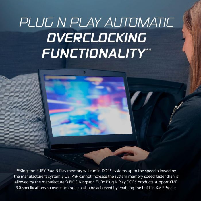 Пам'ять ноутбука Kingston DDR5 32GB KIT (16GBx2) 6000 FURY Impact XMP