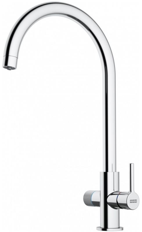 Змішувач для кухні Franke Lina J Clear Water 2.0, довж.виливу - 216 мм, поворотний, 1+1 фільтр, хром