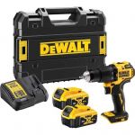 Шурупокрут-дриль ударний акумуляторний DeWALT XR Li-Ion 18В 2х5А·год 65Нм 0-450·0-1650об/хв кейс ЗП 1.2кг