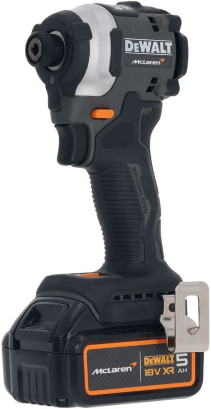 Шурупокрут-дриль ударний акумуляторний DeWALT McLaren F1 TEAM LIMITED EDITION 18В 2х5А·год 205Нм 1000-2800-3250об/хв кейс ЗП 1.0кг