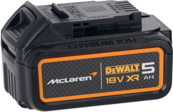 Шурупокрут-дриль ударний акумуляторний DeWALT McLaren F1 TEAM LIMITED EDITION 18В 2х5А·год 90Нм 0-450·0-1650об/хв кейс ЗП 1.34кг