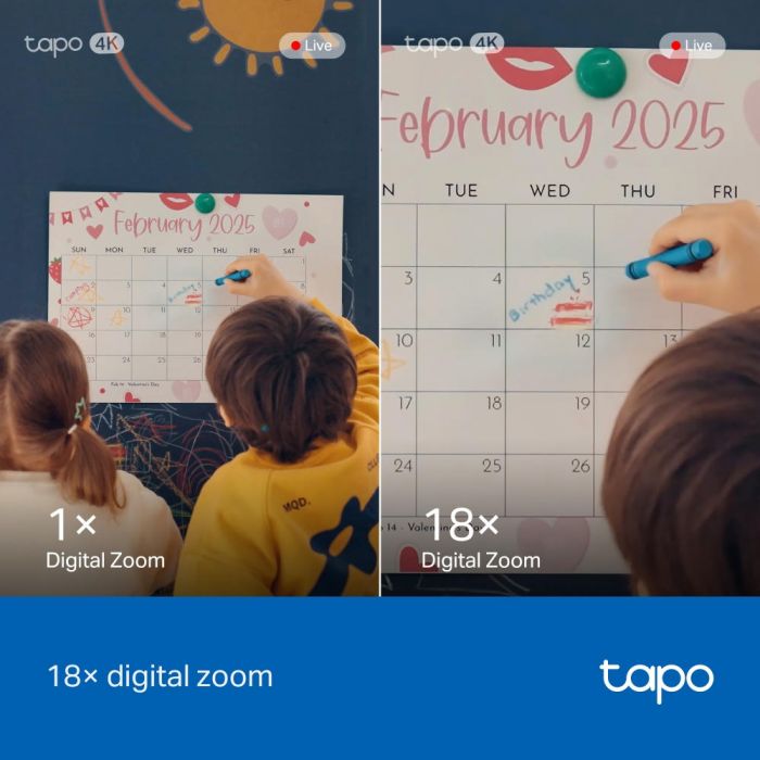 IP-Камера TP-LINK Tapo C260 8MP N300 microSD motion detection.