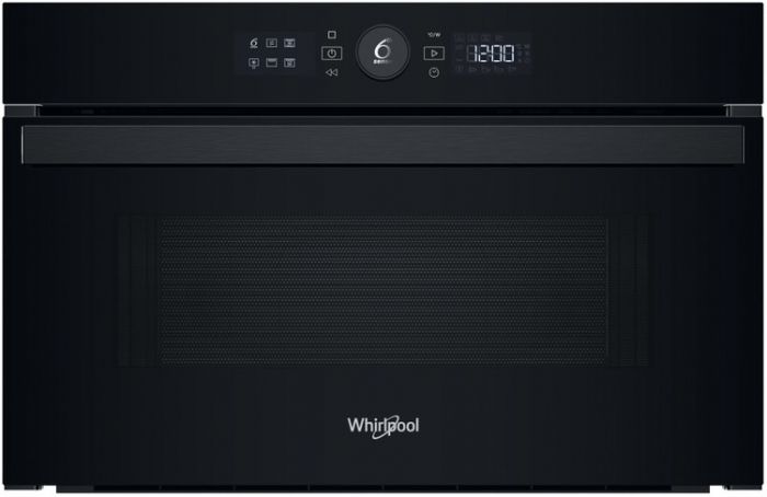 Мікрохвильова піч Whirlpool вбудована, 31л, електронне упр., 1000Вт, гриль, дисплей, чорний