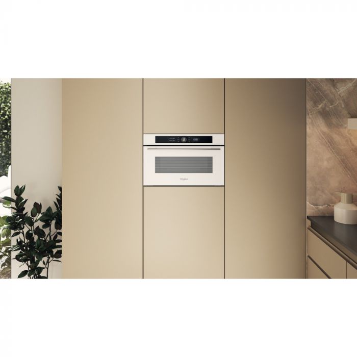 Мікрохвильова піч Whirlpool вбудована, 31л, електронне упр., 1000Вт, гриль, дисплей, білий