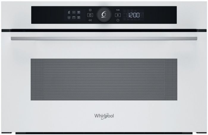 Мікрохвильова піч Whirlpool вбудована, 31л, електронне упр., 1000Вт, гриль, дисплей, білий