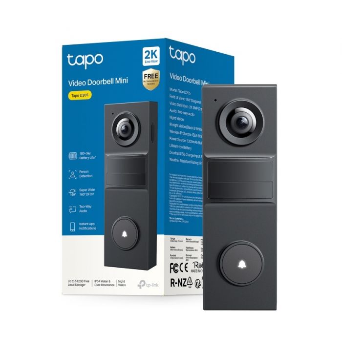 Розумний відеодзвоник з акумулятором TP-LINK Tapo D205