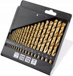 Набір свердел по металу GRAPHITE HSS TiN 1-10мм кейс 19шт