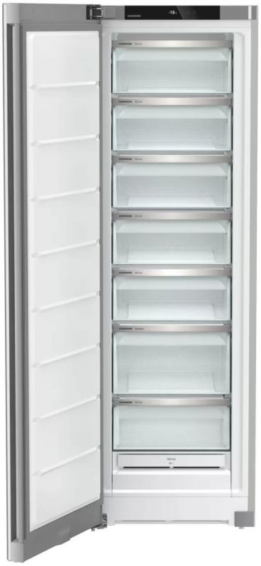 Морозильна камера Liebherr, 185.5x59.7х67.5, 271л, 1дв., D, NF, диспл внутр., сірий