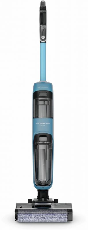 Пилосос Rowenta безпровідний миючий X-Clean 2, 120Вт, конт пил -0.44л, конт для води-0.73л, автон. робота до 35хв, вага-5кг, НЕРА, чорно-блакитний
