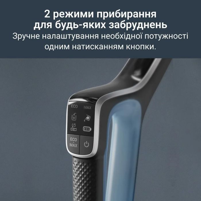 Пилосос Rowenta безпровідний миючий X-Clean 2, 120Вт, конт пил -0.44л, конт для води-0.73л, автон. робота до 35хв, вага-5кг, НЕРА, чорно-блакитний