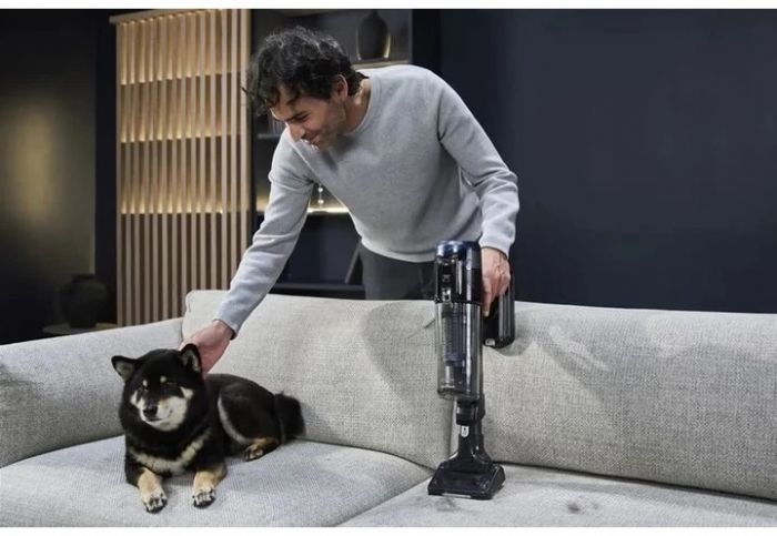 Пилосос Rowenta безпровідний X-Force Flex 16.60 Animal, 315Вт, вологе прибирання, конт пил -0.65л, автон. робота до 120хв, HEF system 99,9%, чорно-сірий