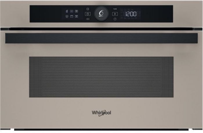 Мікрохвильова піч Whirlpool вбудована, 31л, електронне упр., 1000Вт, гриль, дисплей, бежевий