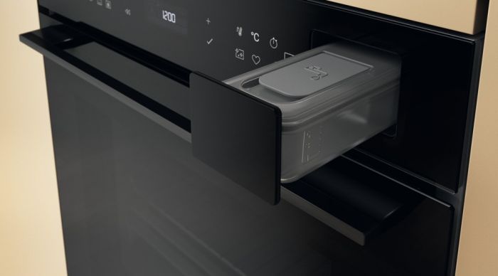 Духова шафа Whirlpool електрична, 73л, A+, дисплей, конвекція, піроліз, телескопічні напрямні, чорний