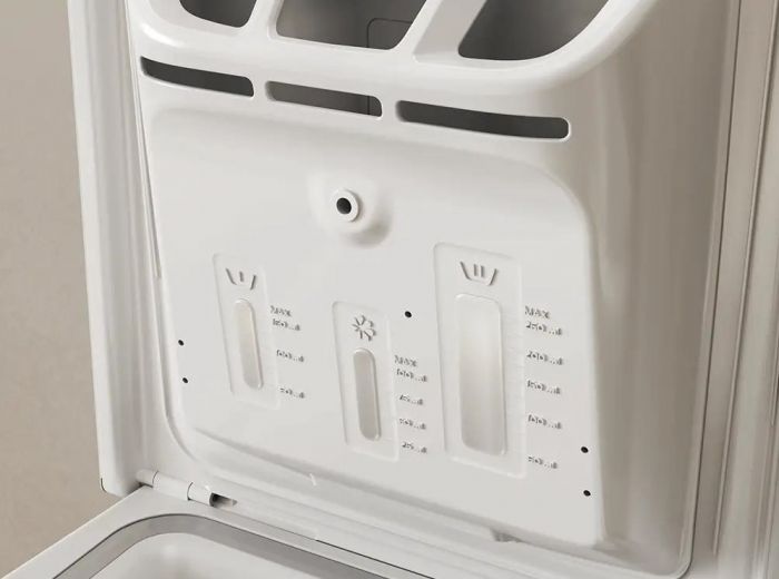 Пральна машина Whirlpool вертикальна, 7кг, 1200, B, 60см, дисплей, інвертор, білий