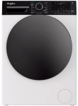 Пральна машина Whirlpool фронтальна, 8кг, 1400, C, 55см, дисплей, пара, інвертор, люк чорний, білий