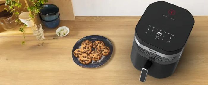 Мультипіч Tefal Easy Fry Infrared, 1850Вт, чаша-7л, сенсорне керув., 8 програм, з віконцем, пластик, чорний