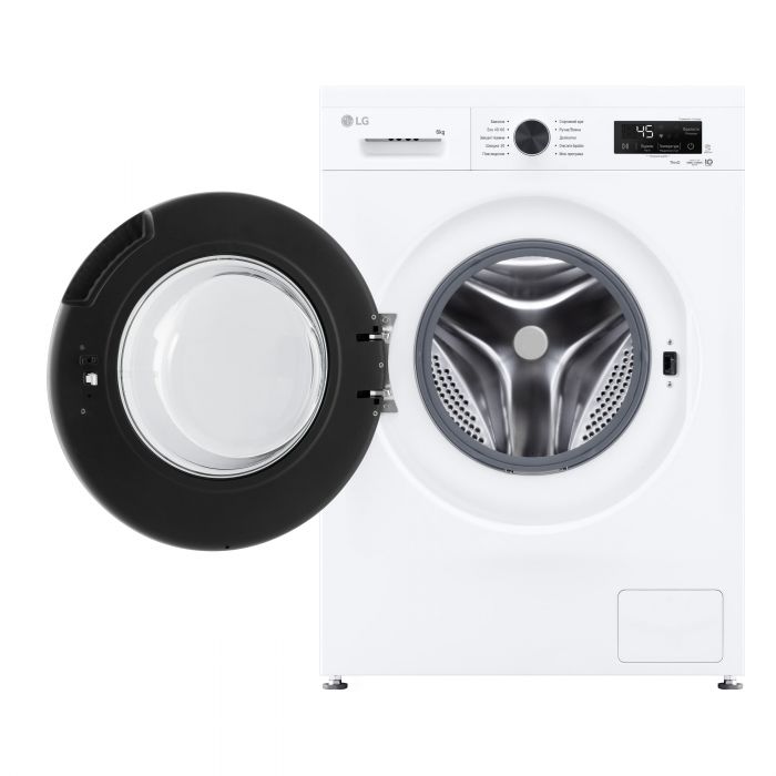 Пральна машина LG фронтальна, 6кг, 1200, В, 44см, дисплей, пара, інвертор, білий