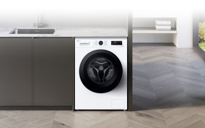 Пральна машина LG фронтальна, 6кг, 1200, В, 44см, дисплей, пара, інвертор, білий