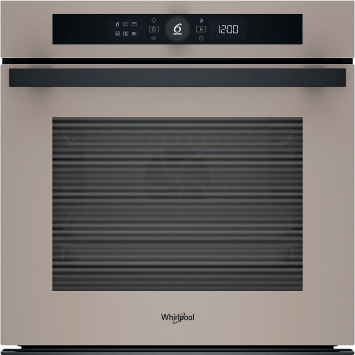 Духова шафа Whirlpool електрична, 73л, A+, дисплей, конвекція, телескопічні напрямні, бежевий