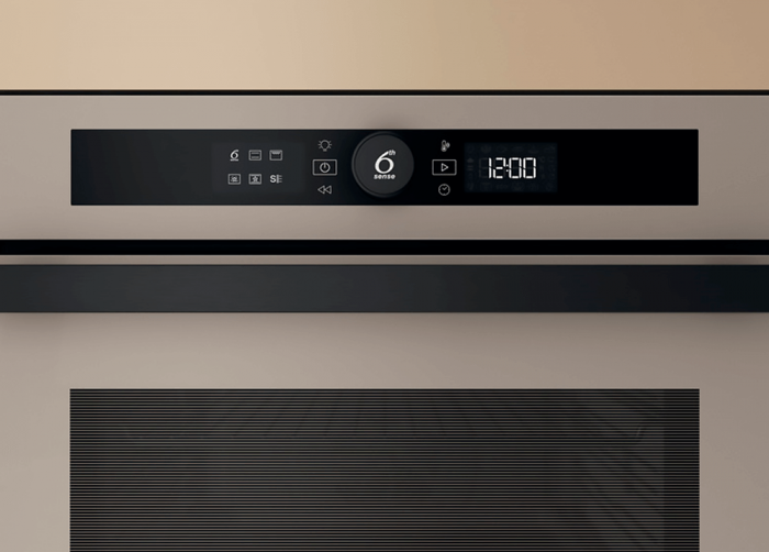 Духова шафа Whirlpool електрична, 73л, A+, дисплей, конвекція, телескопічні напрямні, бежевий