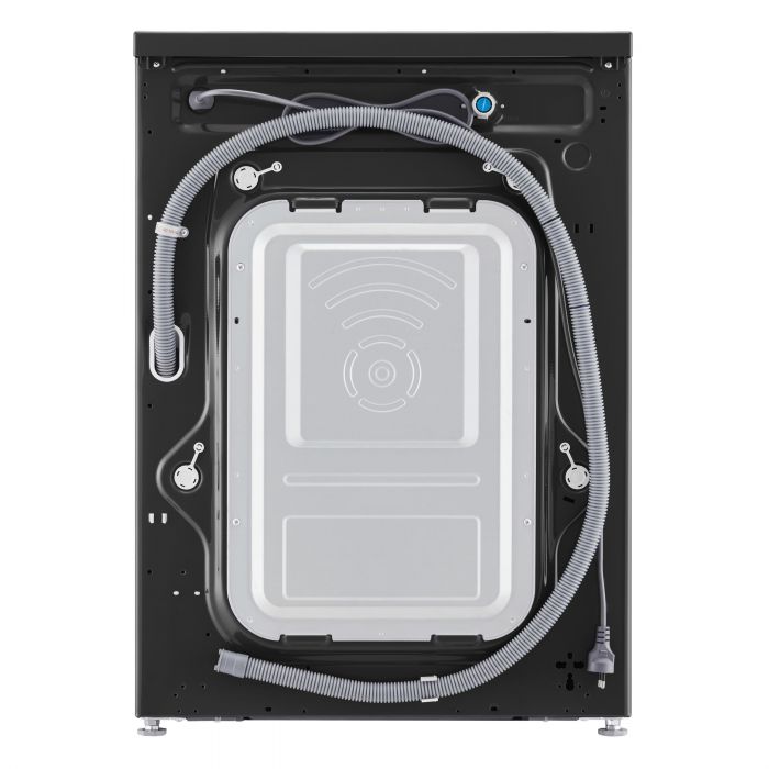 Пральна машина LG фронтальна, 9кг, 1400, A, 55см, дисплей, пара, інвертор, чорний