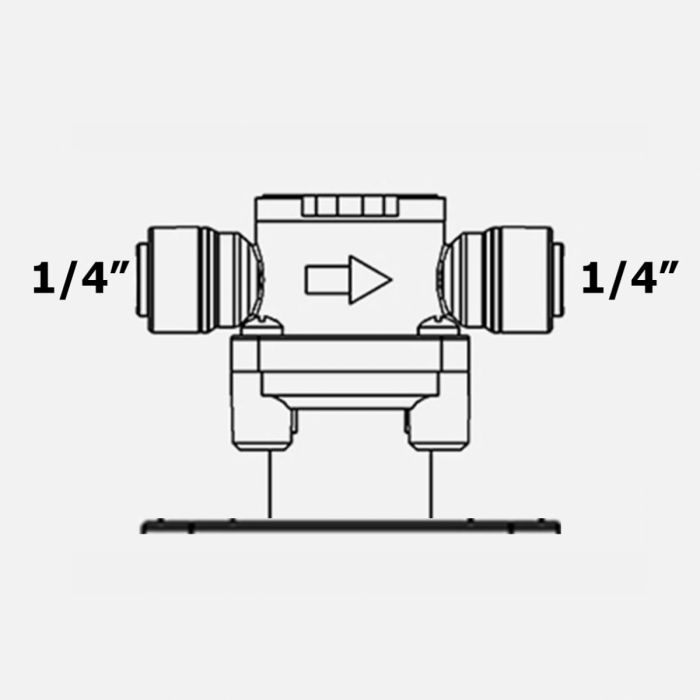 Контролер витоку води Organic  трубка-трубка 1/4"