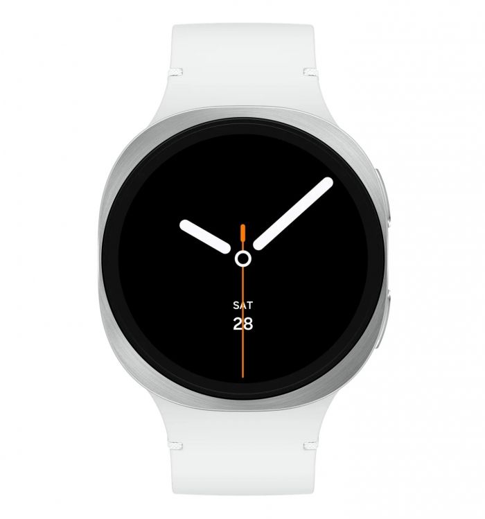 Смарт-годинник Samsung Galaxy Watch 8 40мм e-SIM (L325) 1.34", 438x438, sAMOLED, BT 5.3, NFC, 2/32ГБ, сріблястий