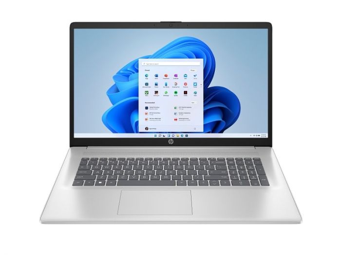 Ноутбук HP 17-cp2042ua 17.3" FHD IPS AG, AMD R5-7520U, 16GB, F512GB, UMA, Win11, сріблястий