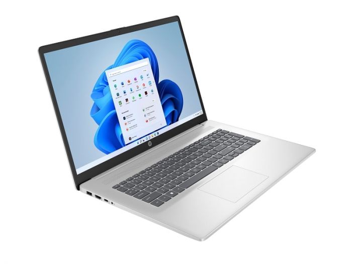 Ноутбук HP 17-cn4049ua 17.3" FHD IPS AG, Intel 3-100U, 16GB, F512GB, UMA, Win11, сріблястий