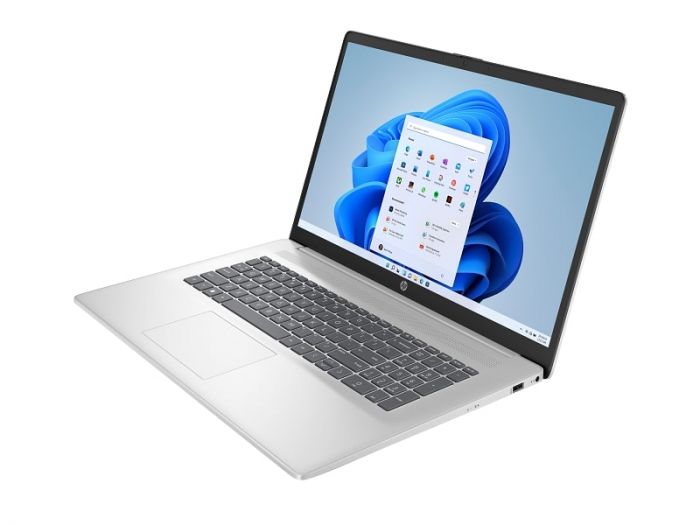 Ноутбук HP 17-cn4048ua 17.3" FHD IPS AG, Intel 5-120U, 16GB, F512GB, UMA, Win11, сріблястий