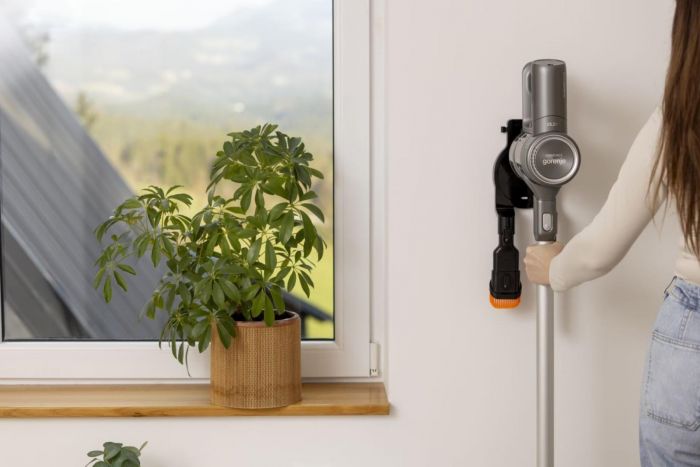 Пилосос Gorenje бездротовий, 95Вт, конт пил -0.5л, автон. робота до 60хв, HEPA, 2 в 1, підсвічування, індикатор, антрацит