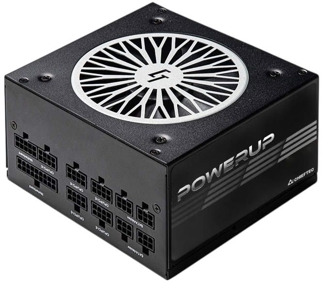 Блок живлення CHIEFTEC PowerUP  (650W), >90%, 80+ Gold, 120мм, 1xMB 24pin(20+4), 2xCPU 8pin(4+4), 3xMolex, 9xSATA, 2xPCIe 8pin(6+2), Fully Modular