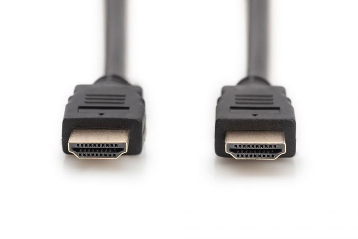 Кабель DIGITUS HDMI (M/M), 4K@60Гц, Ultra HD, Premium, тип A, w/Ethernet, золото, 2м, чорний