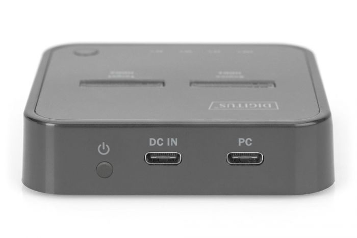 Док-станція DIGITUS Dual M.2 NVMe SSD USB Type-C 3.2 Black