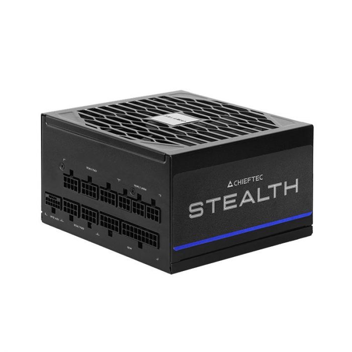 Блок живлення CHIEFTEC Stealth (1000W), >92%, 80+ Platinum, 135мм FDB, 1xMB 24pin(20+4), 2xCPU 8pin(4+4), 2xMolex, 10xSATA, 3xPCIe 8pin(6+2), 1xPCIe GEN5 16pin, Fully Modular