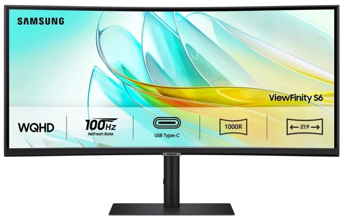 Монітор Samsung 34" S34C650 HDMI, DP, USB, VA, 3440x1440, 21:9, 100Hz, CURVED
