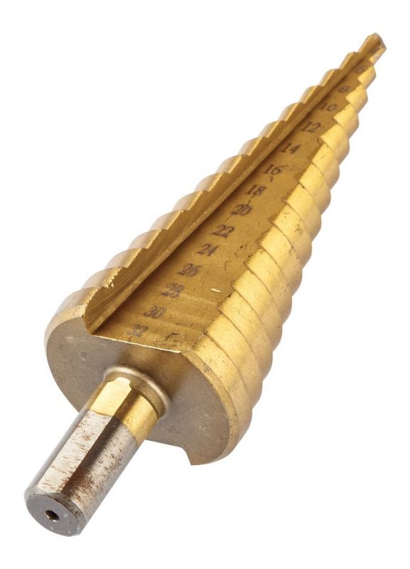 Свердло ступінчасте GRAPHITE TiN, 4x12/20/32мм, набір 3шт, 0.22кг