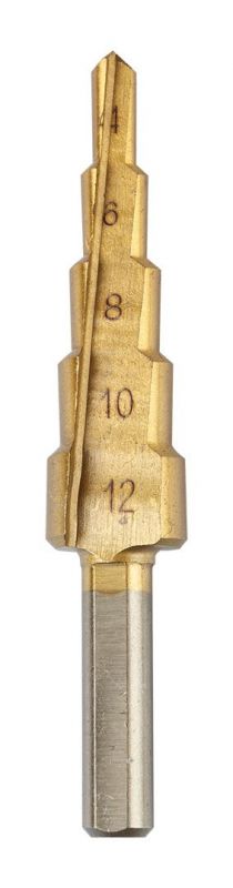 Свердло ступінчасте GRAPHITE TiN, 4x12/20/32мм, набір 3шт, 0.22кг