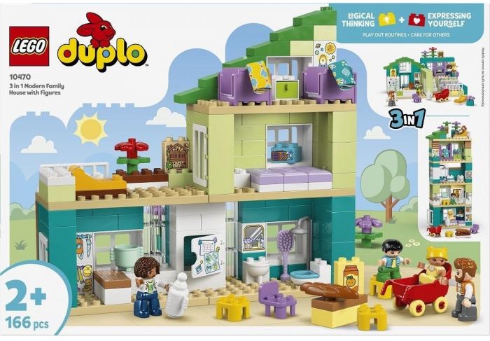 Конструктор LEGO DUPLO Town Сучасний родинний будинок із фігурками